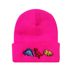 Walking Dinosaurs Knitted Beanie