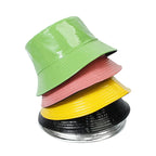 Waterproof Leather Reversible Bucket Hat