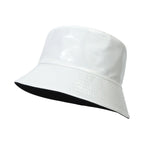 Waterproof Leather Reversible Bucket Hat