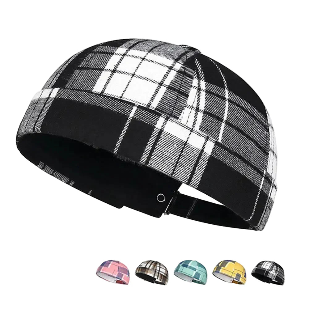 Watford Tartan Brimless Docker Cap