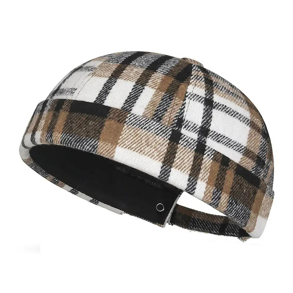 Watford Tartan Brimless Docker Cap