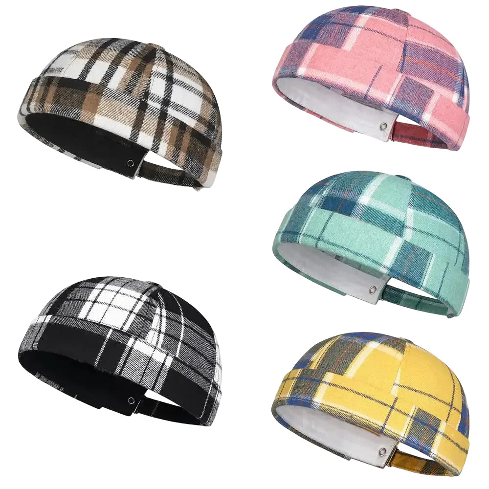 Watford Tartan Brimless Docker Cap