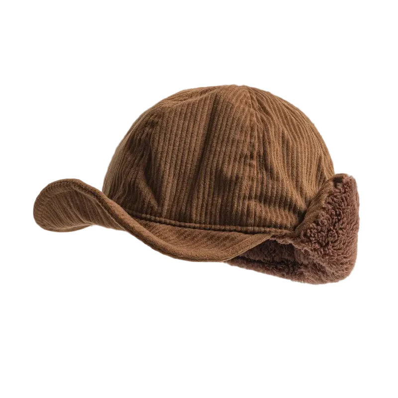Brown Vintage Corduroy Baseball Cap