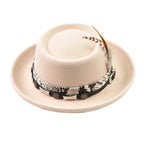 Watson Feathers Wool Porkpie Hat