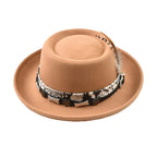 Watson Feathers Wool Porkpie Hat