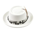 Watson Feathers Wool Porkpie Hat