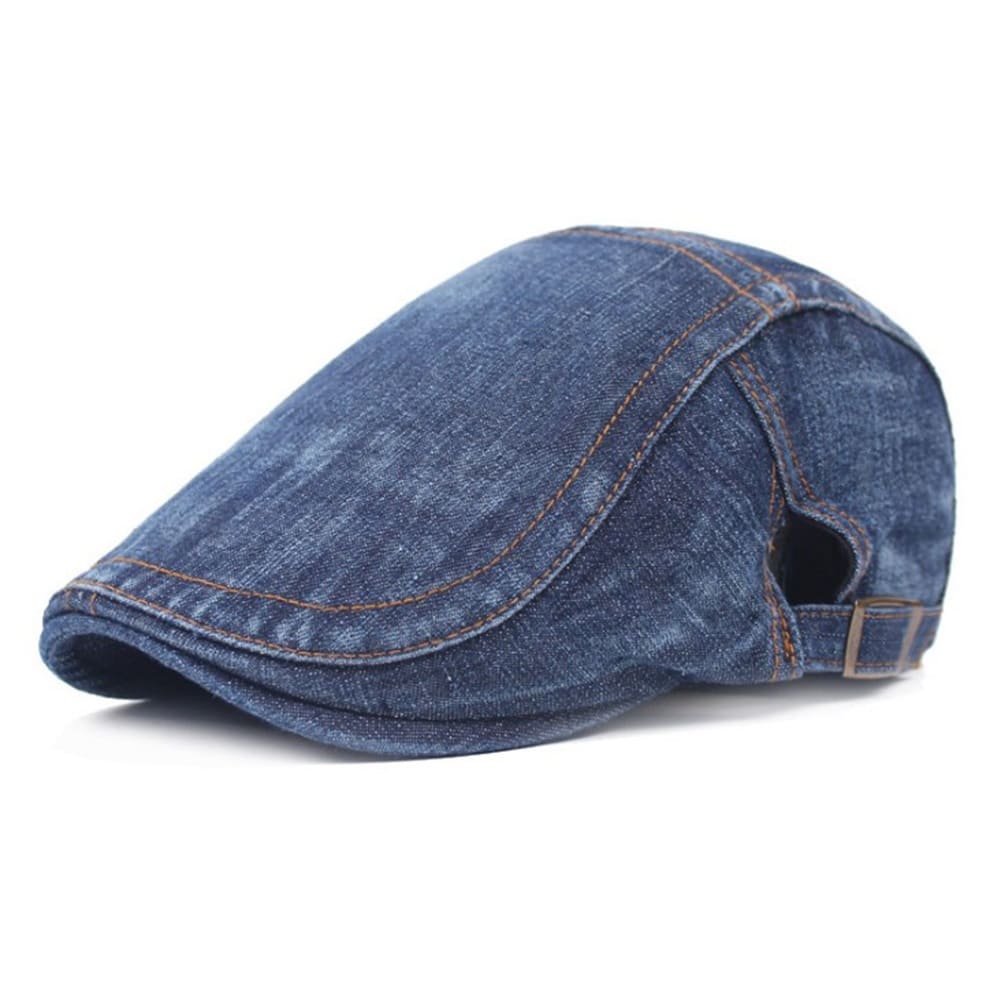 Waycross Denim Flat Cap