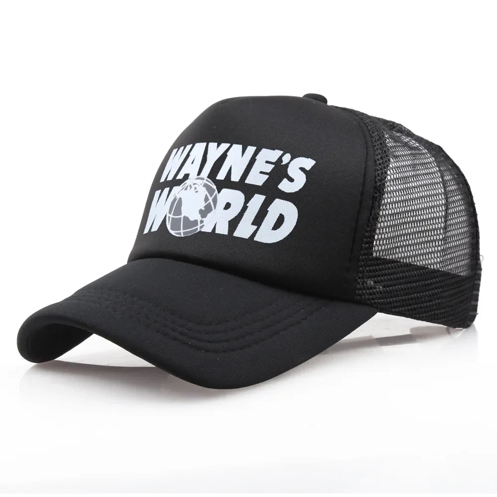 Wayne’s World Black Baseball Trucker Cap