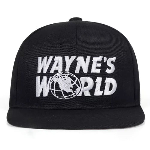 Black Snapback Cap front view