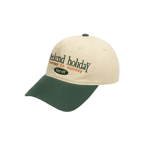 Beige and green Baseball Cap