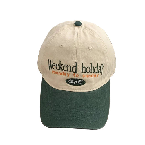Beige and green Baseball Cap