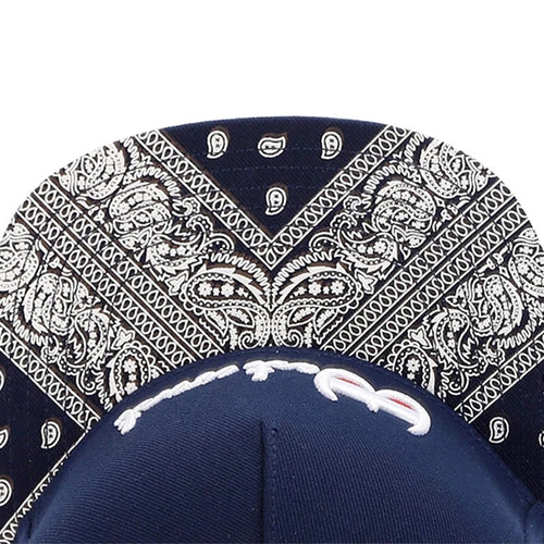 Blue Snapback Cap back view