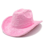 Western Party Fluffy Cowboy Hat