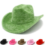 Western Party Fluffy Cowboy Hat