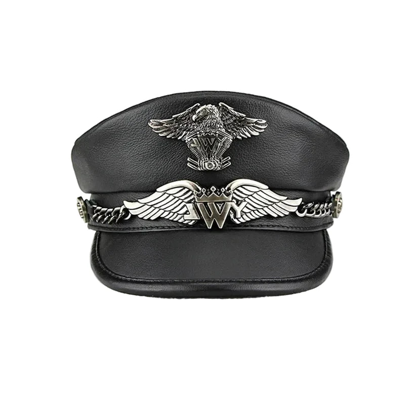 Westland Eagle Genuine Leather Sailor Cap