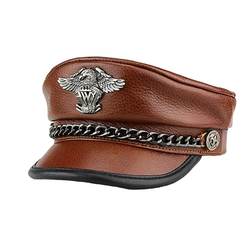 Westland Eagle Genuine Leather Sailor Cap