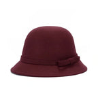 Whitney Women Bowknot Felt Bucket Hat
