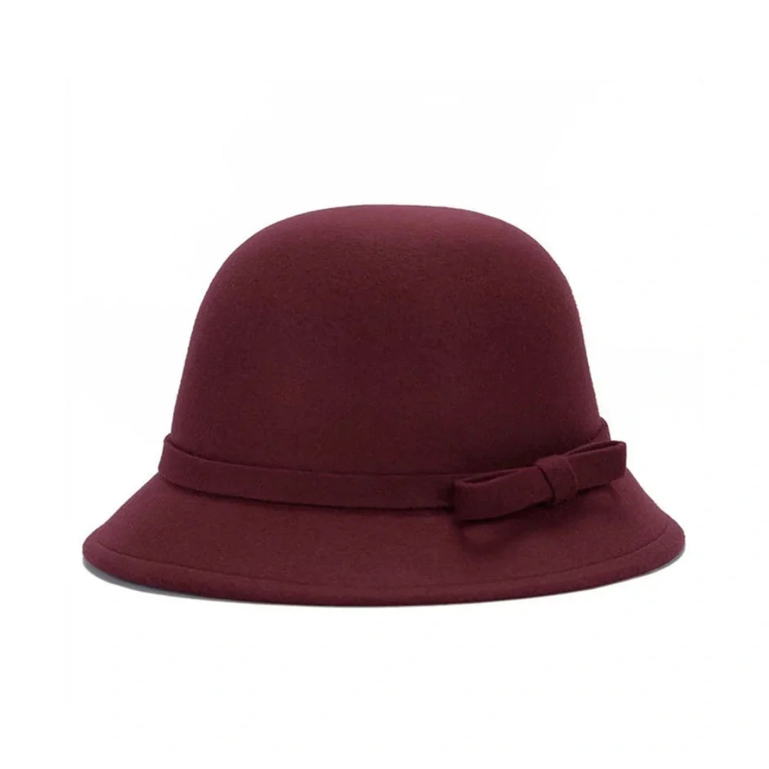 Whitney Women Bowknot Felt Bucket Hat