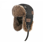 Wichita Winter Patchwork Fur Leather Bomber Hat