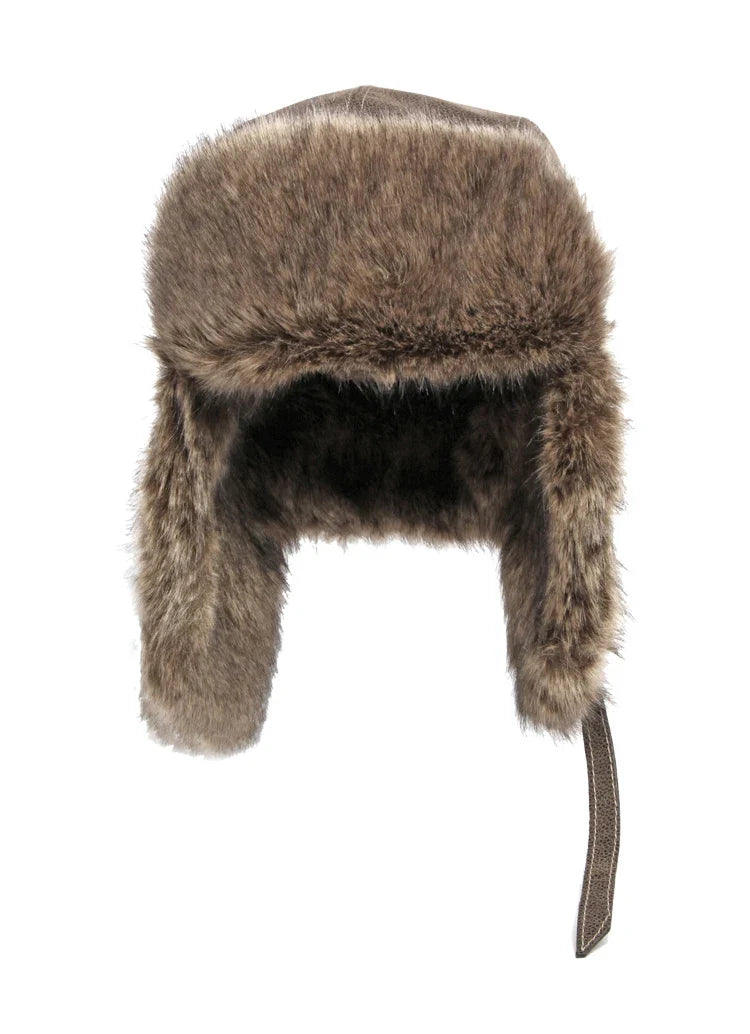 Wichita Winter Patchwork Fur Leather Bomber Hat