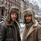 Wichita Winter Patchwork Fur Leather Bomber Hat