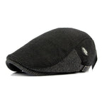 Wigston Striped Knitted Flat Cap