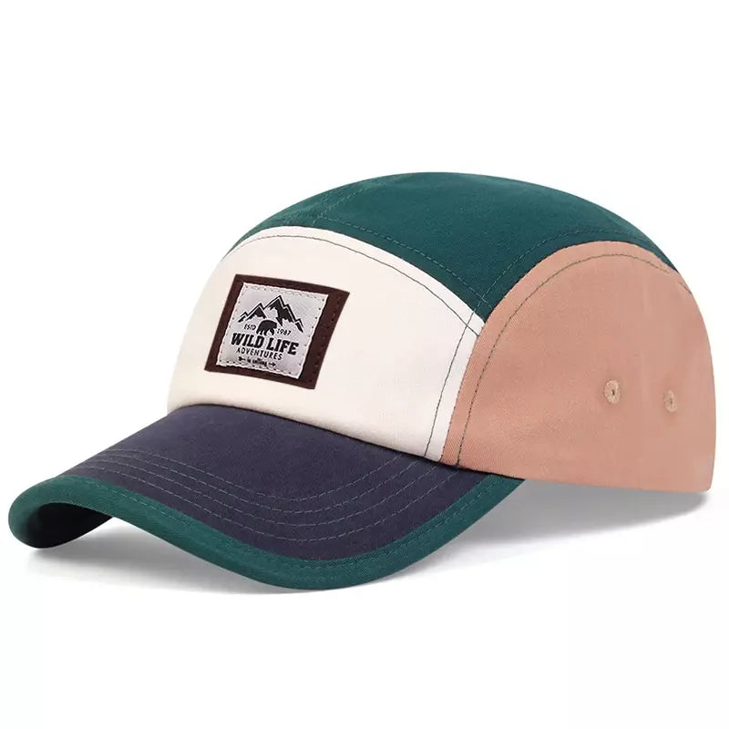 Wild Life Adventures Patchwork 5 Panels Cap