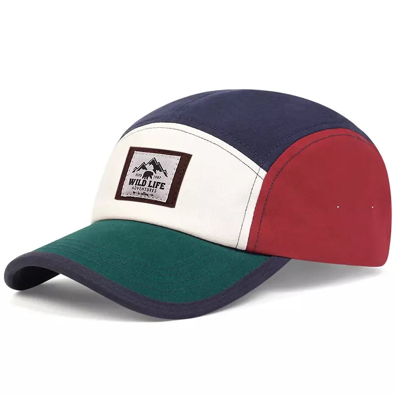 Wild Life Adventures Patchwork 5 Panels Cap