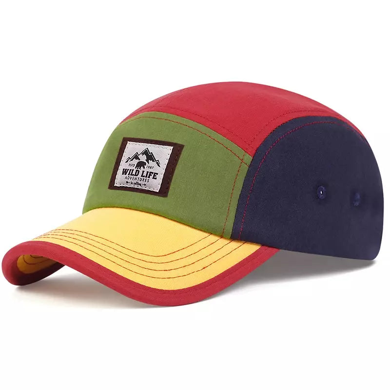 Wild Life Adventures Patchwork 5 Panels Cap