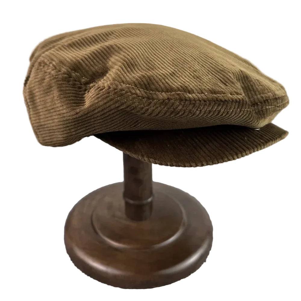 Wimbledon Retro Corduroy Flat Cap