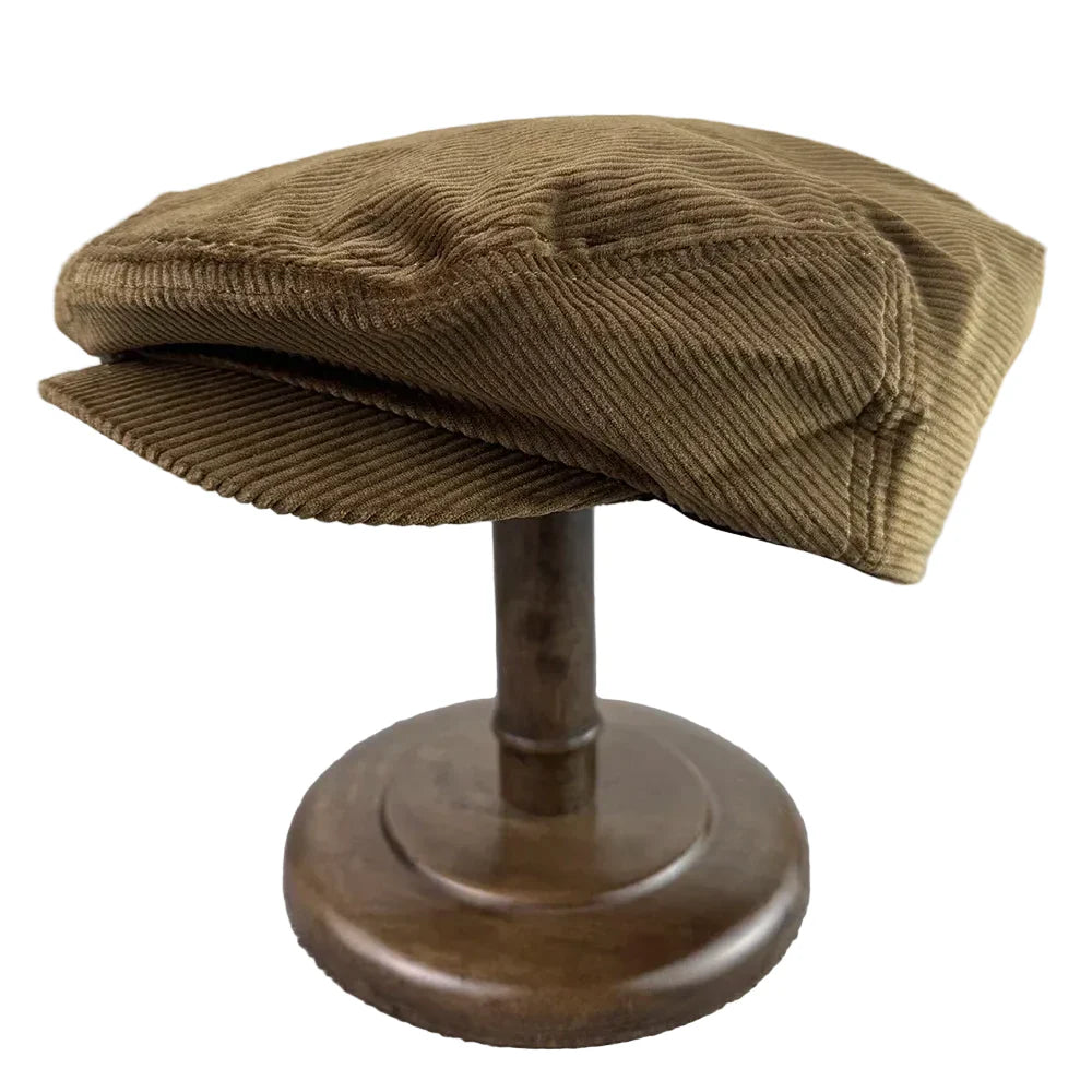 Wimbledon Retro Corduroy Flat Cap