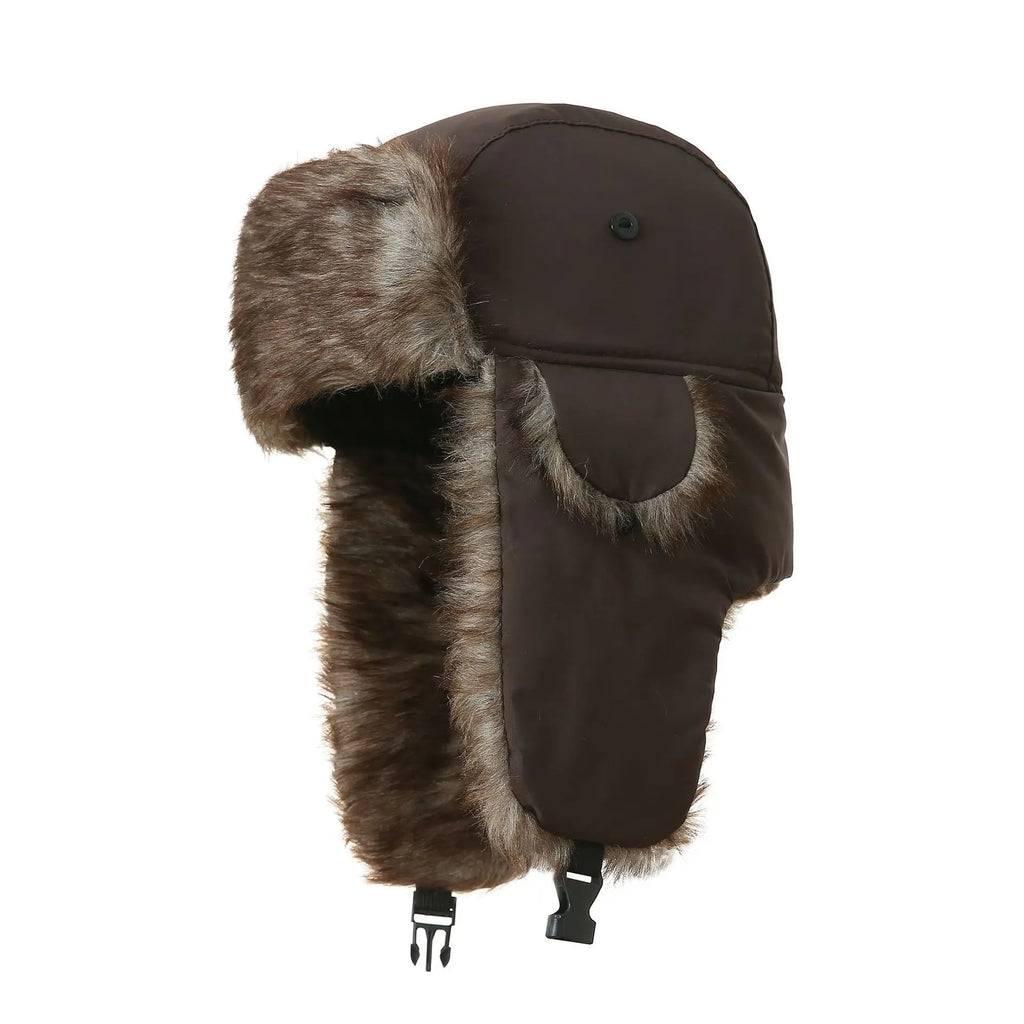 Windproof Cotton Fur Bomber Hat