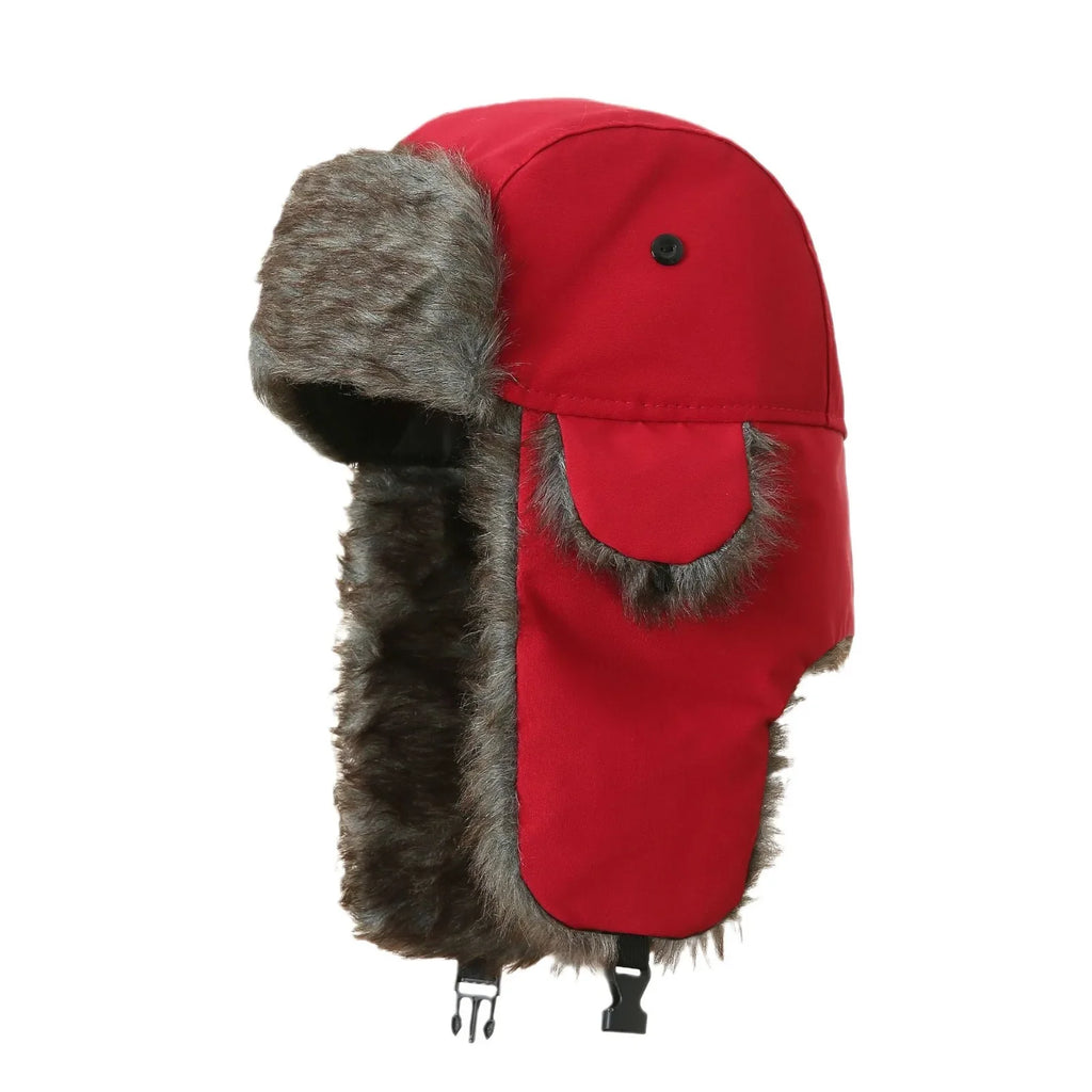 Windproof Cotton Fur Bomber Hat