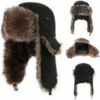 Windproof Cotton Fur Bomber Hat
