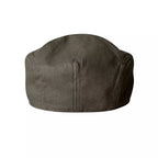 Winston Army Green Linen Flat Cap