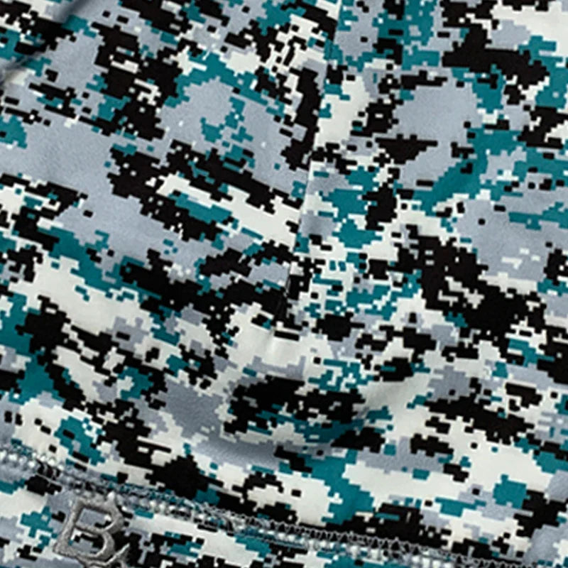 Winter Gray Pixel Camouflage Beanie