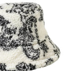 Winter Leaves Fur Bucket Hat