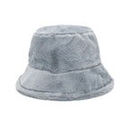 Winter Plain Fur Bucket Hat