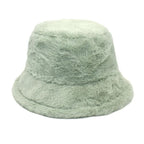 Winter Plain Fur Bucket Hat