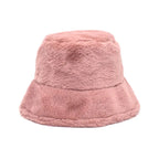 Winter Plain Fur Bucket Hat