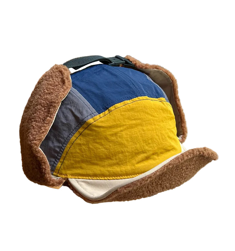 Winter Fur Waterproof Earflaps 5 Panels Cap