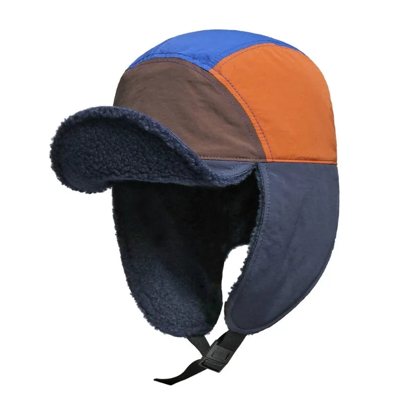 Winter Fur Waterproof Earflaps 5 Panels Cap