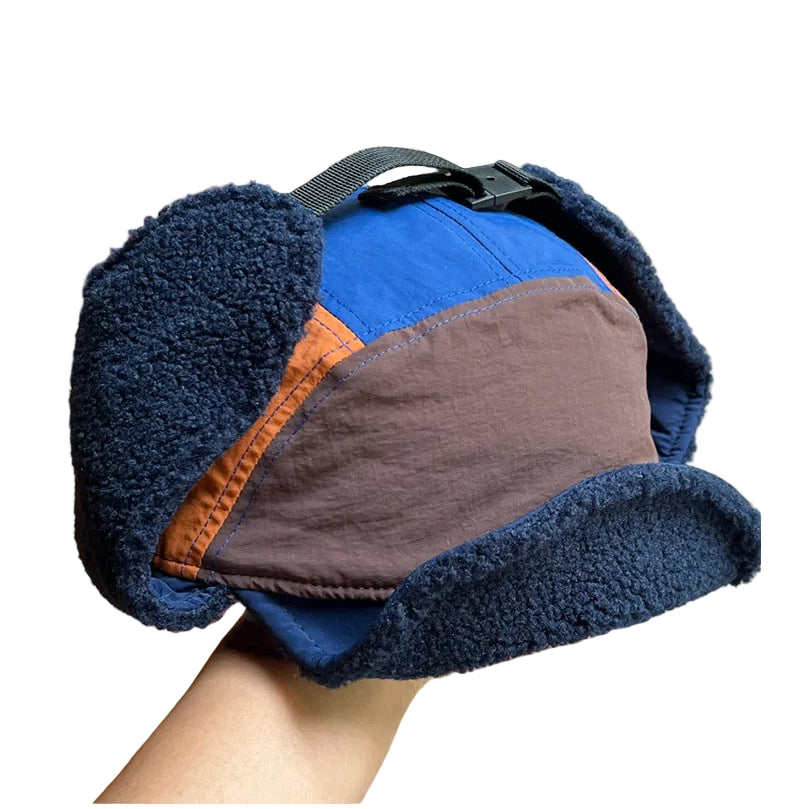 Winter Fur Waterproof Earflaps 5 Panels Cap
