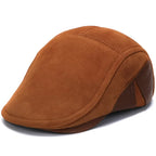 Wisconsin Genuine Leather Duckbill Flat Cap