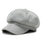 Women's Suede Newsboy Cap