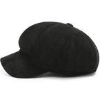 Women's Suede Newsboy Cap