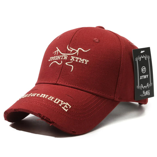Red Baseball Cap side view