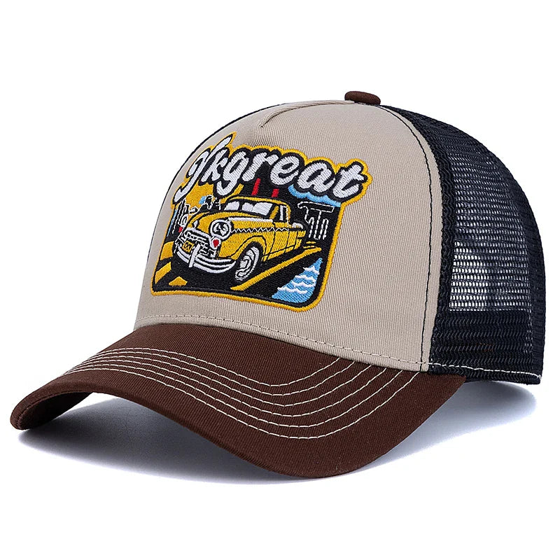 YKgreat Taxi Station Trucker Cap