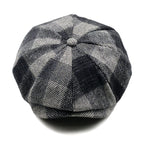 Yankton Plaid Wool Newsboy Cap
