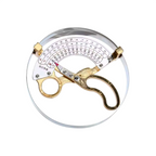 Adjustable Hat Size Measuring Tool Stainless Steel Scissor Ruler